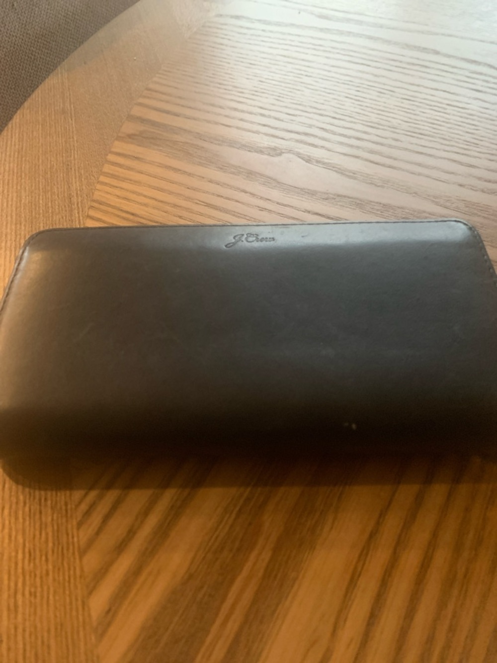 Jcrew laddies leather zip wallet